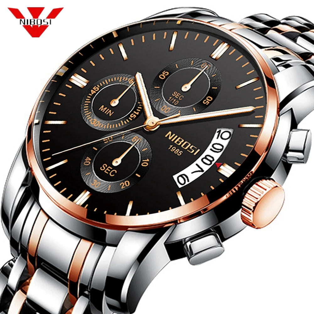 NIBOSI New Rose Watch Men Military Sport Quartz Clock Mens Watches Top Brand Luxury Waterproof Wrist Watch Relogio Masculino
NIBOSI New Rose Watch Men Military Sport Quartz Clock Mens Watches Top Brand Luxury Waterproof Wrist Watch Relogio Masculino