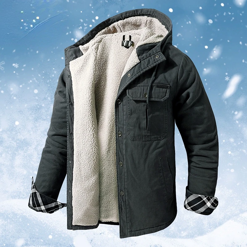 Winter Thick Wool Jacket Men Liner Warm Streetwear Army Cotton Parka Men 2021 Windbreaker Hooded Cargo Bomber Jackets Coats
Winter Thick Wool Jacket Men Liner Warm Streetwear Army Cotton Parka Men 2021 Windbreaker Hooded Cargo Bomber Jackets Coats