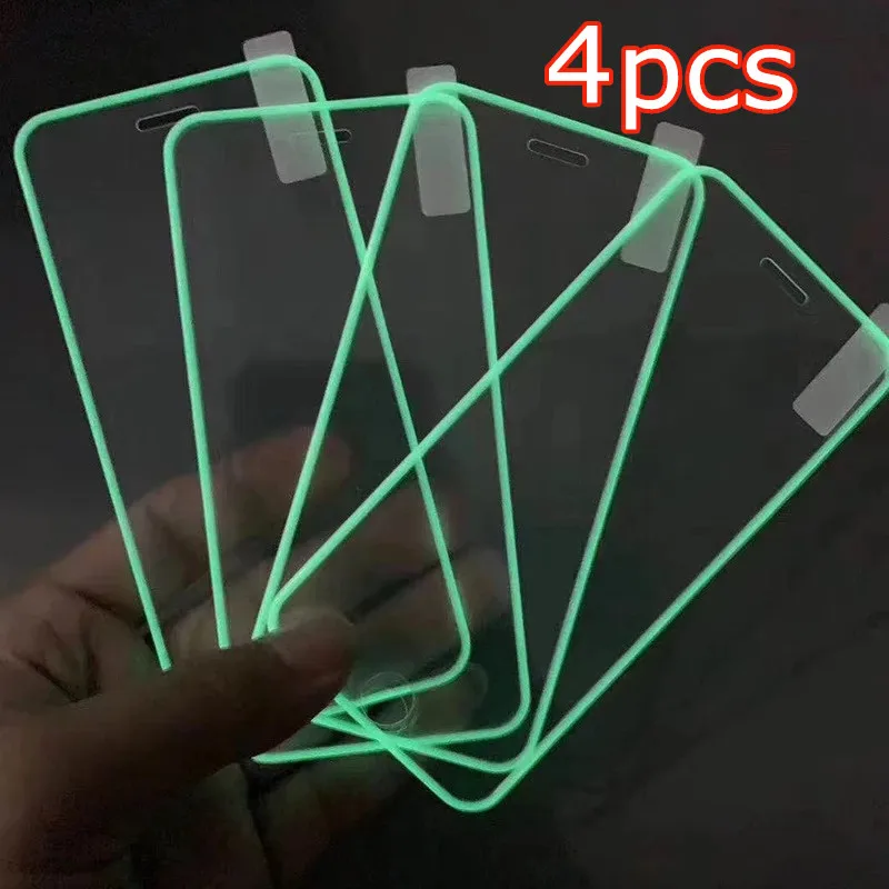 4PCS Luminous Screen Protector For iPhone 11 12 13 Pro MAX Glowing Tempered Glass For iPhone XS MAX XR SE2020 6s 7 8 PLUS Film
4PCS Luminous Screen Protector For iPhone 11 12 13 Pro MAX Glowing Tempered Glass For iPhone XS MAX XR SE2020 6s 7 8 PLUS Film