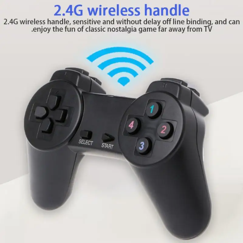 With Built-in 821 Black Dual Controller Mini 2.4g Laptop Accessories New Retro Game Console Wireless Classic Games Retro For Tv
With Built-in 821 Black Dual Controller Mini 2.4g Laptop Accessories New Retro Game Console Wireless Classic Games Retro For Tv