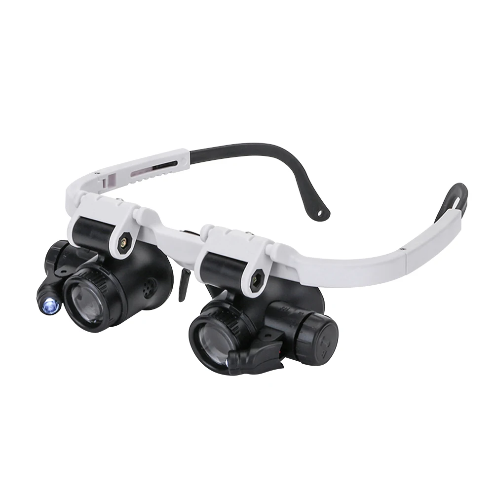 Black Watch Magnifier High Zoom Headband Eyewear Magnifying Glasses 2 LED Illuminated Magnifier Watch Repair Glasses
Black Watch Magnifier High Zoom Headband Eyewear Magnifying Glasses 2 LED Illuminated Magnifier Watch Repair Glasses
