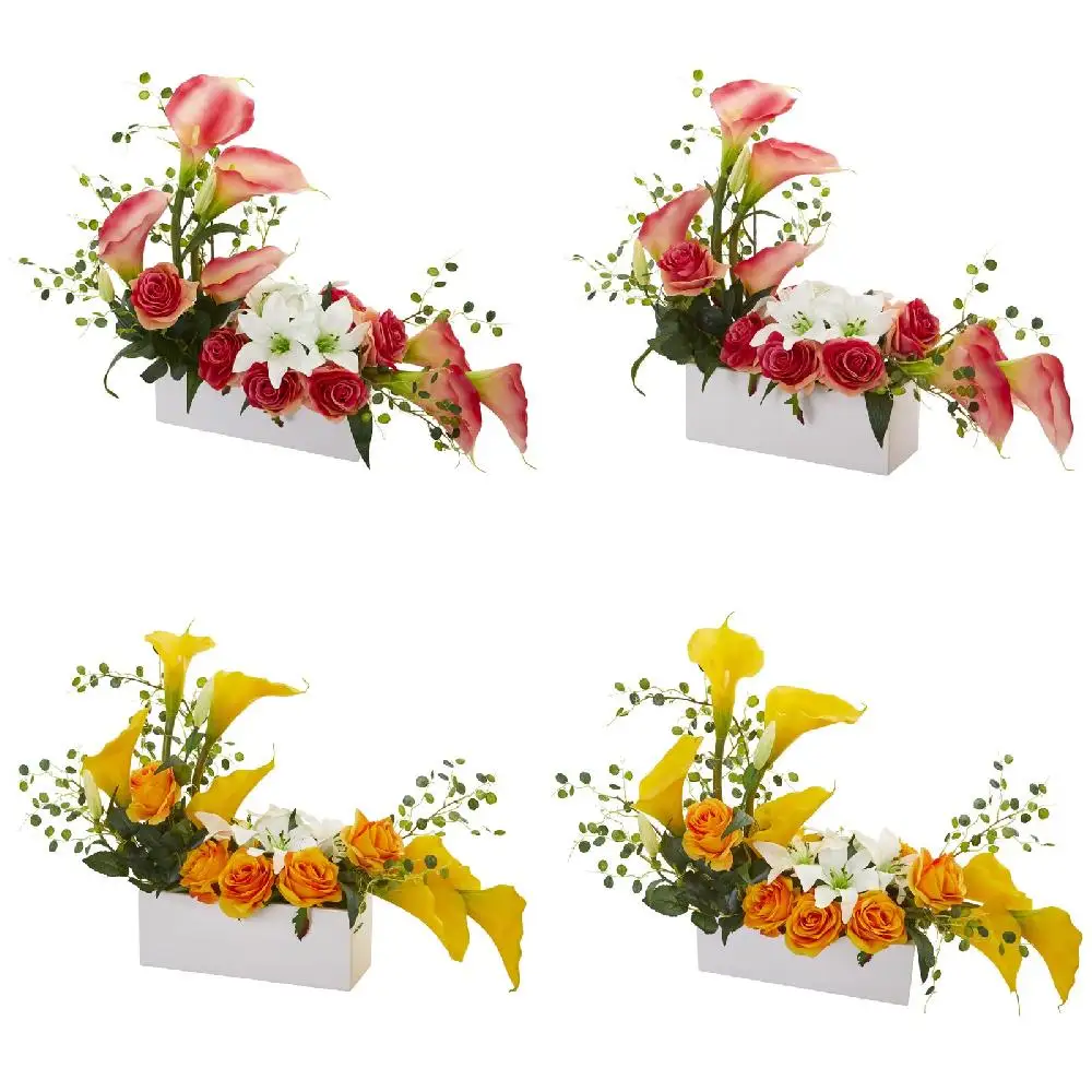 Charming Lily and Rose Artificial Flower Arrangement, Delightful Floral Table Decor Piece for Home and Office
Charming Lily and Rose Artificial Flower Arrangement, Delightful Floral Table Decor Piece for Home and Office