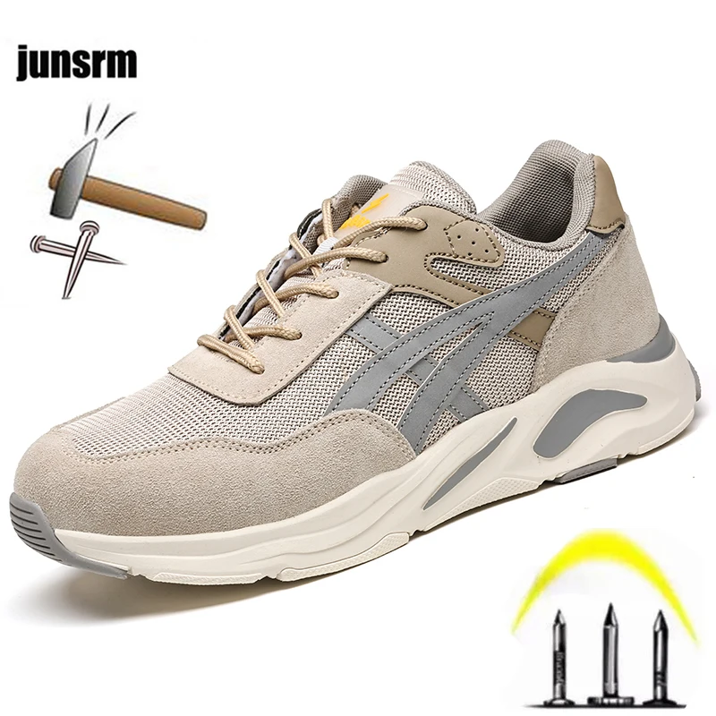 New Safety Shoes Breathable Wroking Shoes For Men Reflective Strip Lightweight Wrok Boots Indestructible Male Footwear Sneakers
New Safety Shoes Breathable Wroking Shoes For Men Reflective Strip Lightweight Wrok Boots Indestructible Male Footwear Sneakers