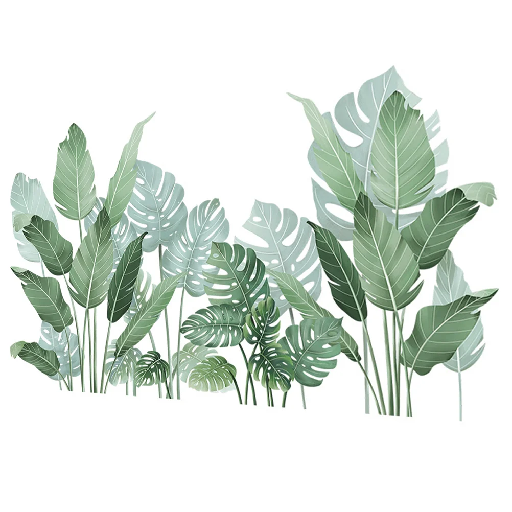 Household Green Leaf Wall Sticker Office Removable Wallpaper Pvc Tropical Leaves Decals
Household Green Leaf Wall Sticker Office Removable Wallpaper Pvc Tropical Leaves Decals