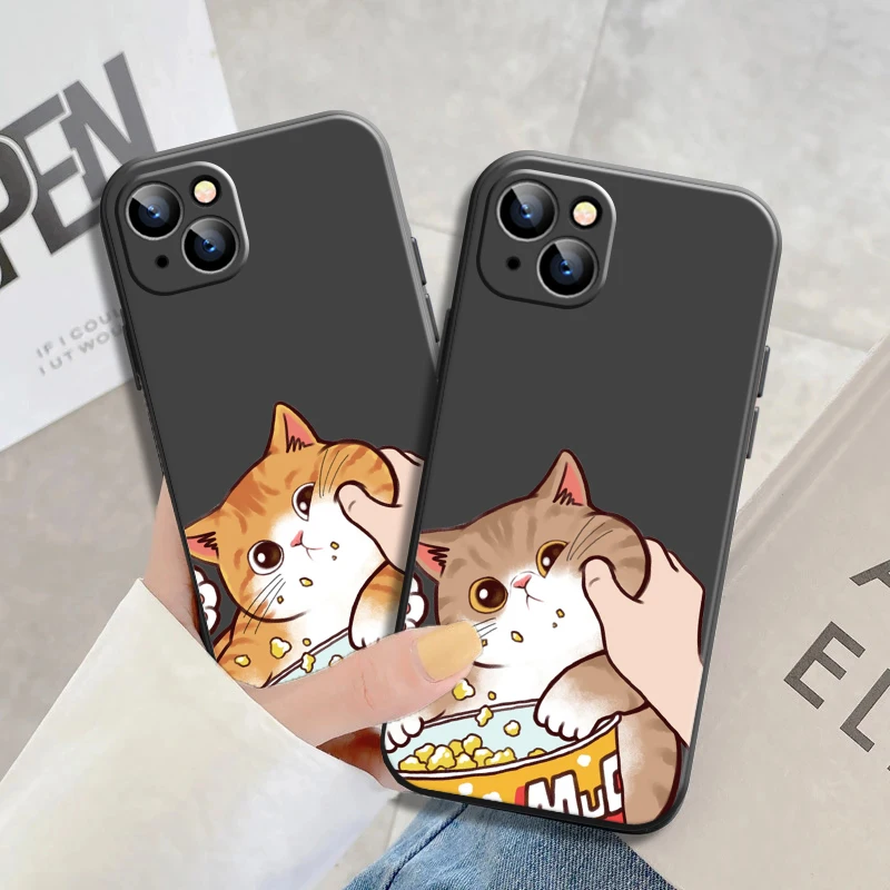 Cute Cat Phone Case for iPhone 13 12 11 Pro Max X XR XS 7 8 6 6s Plus Mini SE 2020 Simple Color Soft Silicone Back Cover Funda
Cute Cat Phone Case for iPhone 13 12 11 Pro Max X XR XS 7 8 6 6s Plus Mini SE 2020 Simple Color Soft Silicone Back Cover Funda