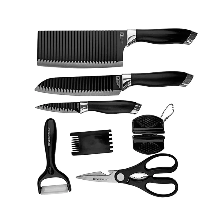 Stainless Steel Kitchen Knife Scissors Household Kitchen Knife Combination Set Full Seven-piece Multi-purpose Knife
Stainless Steel Kitchen Knife Scissors Household Kitchen Knife Combination Set Full Seven-piece Multi-purpose Knife