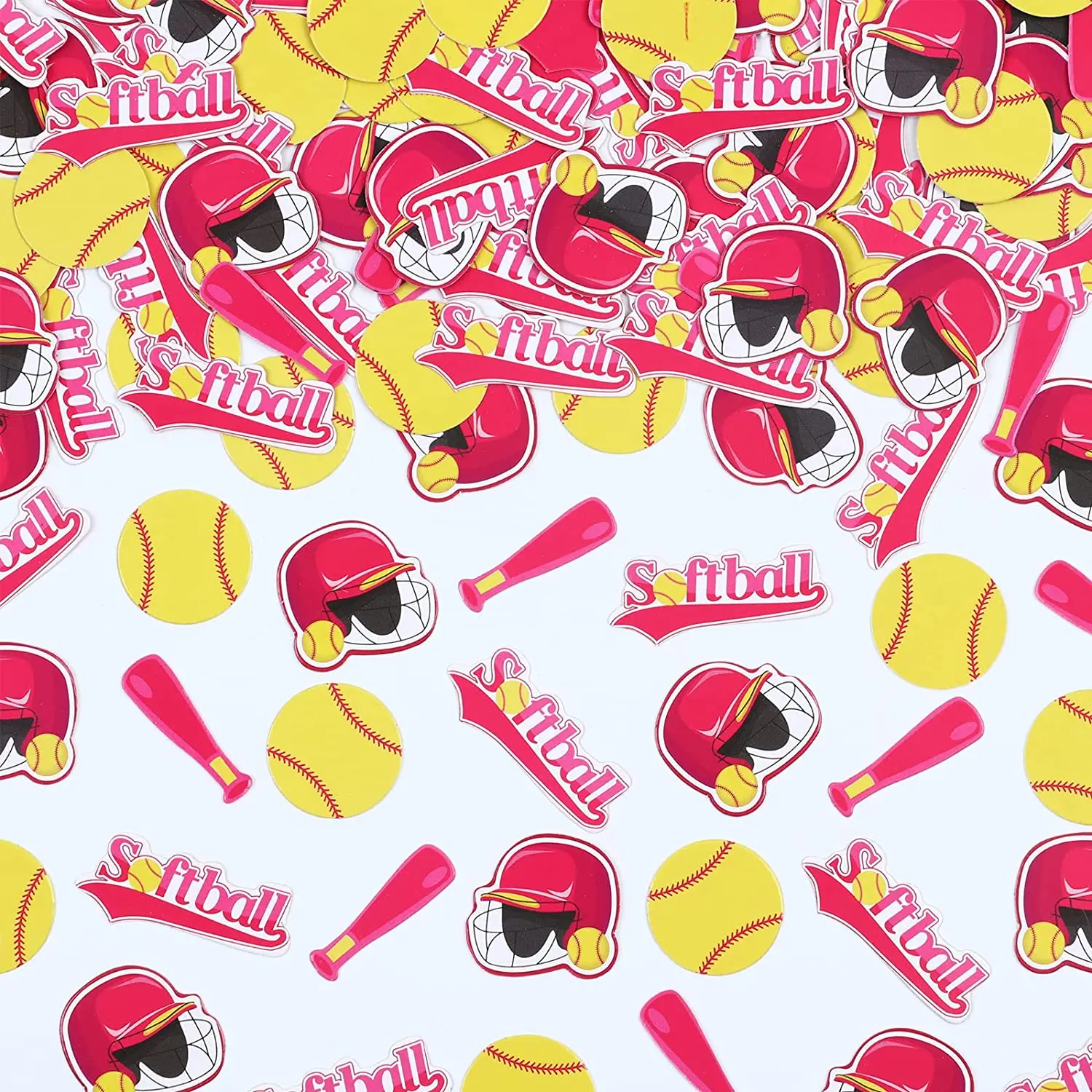 Funmemoir 200 Pcs Softball Confetti for Girls Yellow Pink Softball Confetti Softball Theme Birthday Baby Shower Party Decoration 
Funmemoir 200 Pcs Softball Confetti for Girls Yellow Pink Softball Confetti Softball Theme Birthday Baby Shower Party Decoration