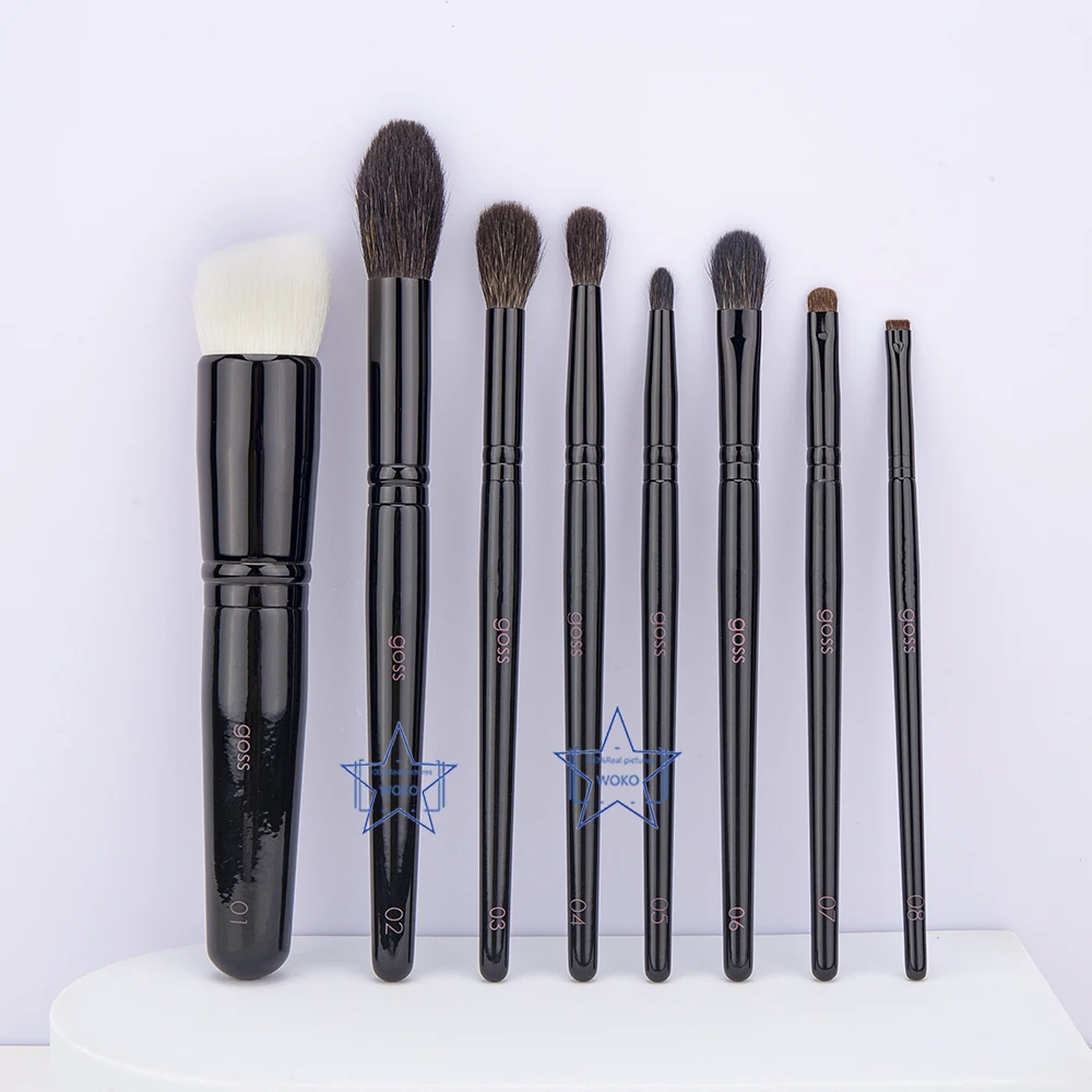 

Wg-series Makeup Brushes Powder Foundation Brush Squirrel Hair Eyeshadow Smudg Crease Brush Precision Eyeliner Lip Makeup Tool