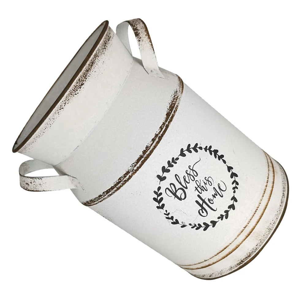 Vase Flowercan Metal Bucket Jug Idyllic Holder Vintage Rustic Farmhouse Country French Galvanized Pitcher Chic Shabby Bouquets
Vase Flowercan Metal Bucket Jug Idyllic Holder Vintage Rustic Farmhouse Country French Galvanized Pitcher Chic Shabby Bouquets