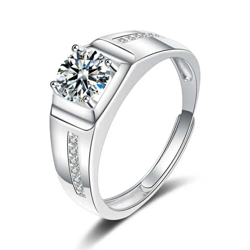 Jewelry S925 Sterling Silver Aggressive Open mouthed Ring with Single row Moissanite Diamond Ring Wedding Ring
Jewelry S925 Sterling Silver Aggressive Open mouthed Ring with Single row Moissanite Diamond Ring Wedding Ring
