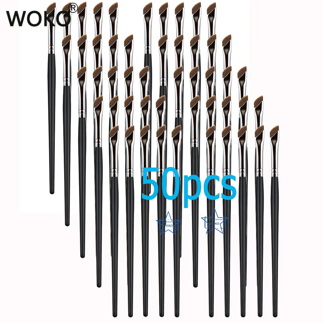 5/20/50pc Sickle Eyeliner Brush Knife Edge Makeup Brush Set Liquid Eyeliner Brush Ultra Thin Fine Angle Eyebrow Brush Wholesale
5/20/50pc Sickle Eyeliner Brush Knife Edge Makeup Brush Set Liquid Eyeliner Brush Ultra Thin Fine Angle Eyebrow Brush Wholesale