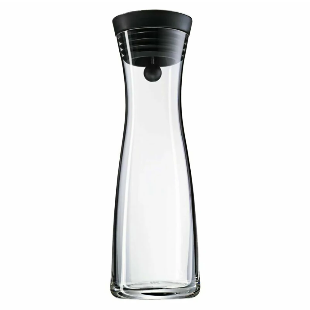

Water Carafe 1.8L High Borosilicate Glass Bottle Basic Tilting Lid Closure Jug