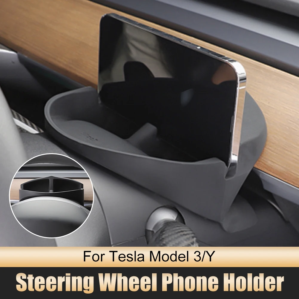 Steering Wheel Phone Bracket Silicone Storage Box Phone Holder Sunglasses Storage Box Interior Organizer For Tesla Model 3/Y
Steering Wheel Phone Bracket Silicone Storage Box Phone Holder Sunglasses Storage Box Interior Organizer For Tesla Model 3/Y