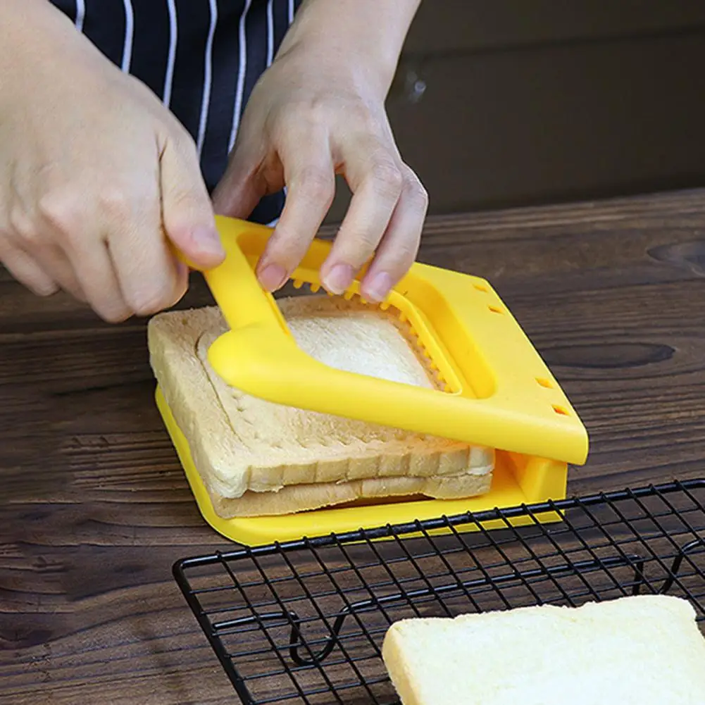 Home Sandwich Maker Efficient Stainless Steel Bread Cutter Easy-to-use Sandwich Maker with Removable Blade Food Grade for Diy
Home Sandwich Maker Efficient Stainless Steel Bread Cutter Easy-to-use Sandwich Maker with Removable Blade Food Grade for Diy
