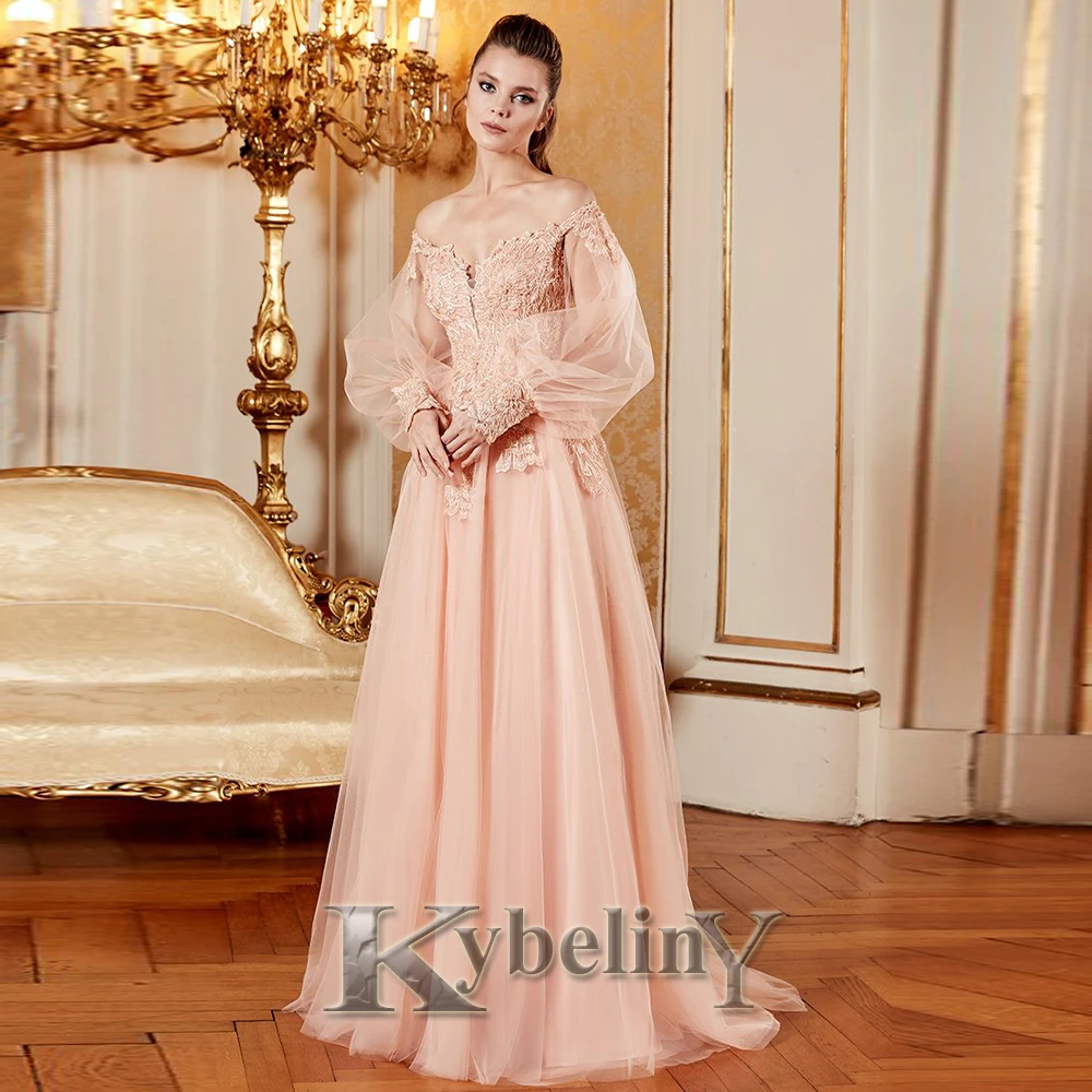 Kybeliny Modern Evening Gowns Appliques Long Sleeves Pleat For Women Tulle Formal Prom Dresses Vestido De Fiesta Custom Made
Kybeliny Modern Evening Gowns Appliques Long Sleeves Pleat For Women Tulle Formal Prom Dresses Vestido De Fiesta Custom Made