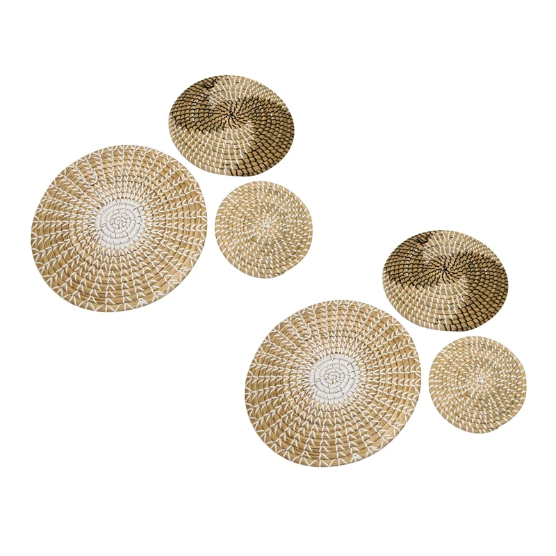 BMBY-Handmade Hanging Wall Basket Decor(Set Of 6)Round Woven Basket ,Boho Home Decor Trays For Bedroom,Kitchen,Living Room
BMBY-Handmade Hanging Wall Basket Decor(Set Of 6)Round Woven Basket ,Boho Home Decor Trays For Bedroom,Kitchen,Living Room