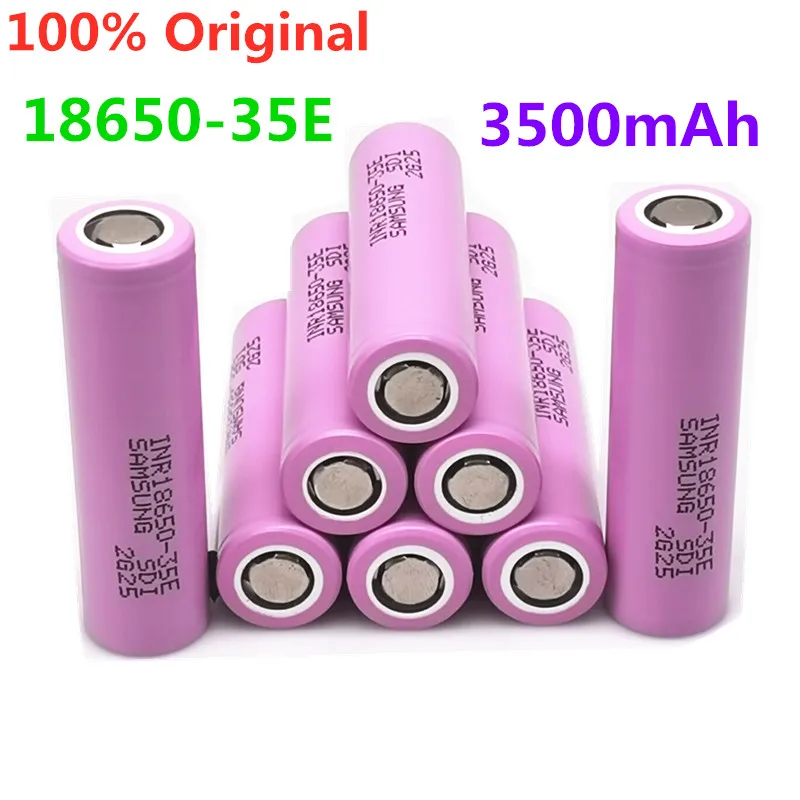 100% Новый оригинальный для 18650 3500 мАч 20A разряд INR18650 35E 3500 мАч 18650 литий-ионный аккумулятор 3,7 в перезаряжаемый аккумулятор
100% Новый оригинальный для 18650 3500 мАч 20A разряд INR18650 35E 3500 мАч 18650 литий-ионный аккумулятор 3,7 в перезаряжаемый аккумулятор