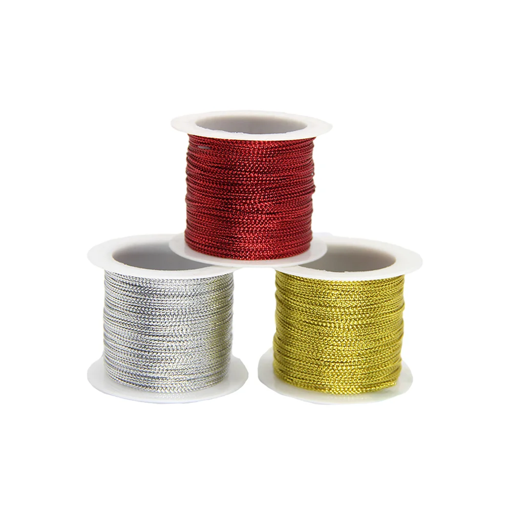 Cord Metallic String Rope Tinsel Craft Embroidery Thread Ribbon Tag Stretch Beading Line Polyester Jewelry Gift Cords Elastic
Cord Metallic String Rope Tinsel Craft Embroidery Thread Ribbon Tag Stretch Beading Line Polyester Jewelry Gift Cords Elastic
