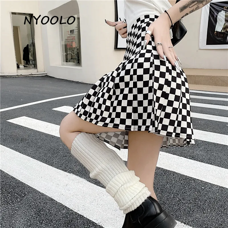 NYOOLO Casual Streetwear Plaid High Waist A-Line Mini Pleated Skirt Women Clothing 2022 Summer Elegant Office Lady Punk Bottoms
NYOOLO Casual Streetwear Plaid High Waist A-Line Mini Pleated Skirt Women Clothing 2022 Summer Elegant Office Lady Punk Bottoms