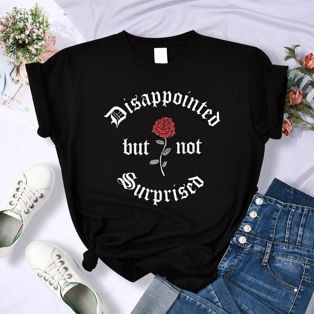 Disappointed But Not Surprised Female T Shirt Cool Fashion Street Tshirt Breathable Personality Clothes Casual Summer Crop Top
Disappointed But Not Surprised Female T Shirt Cool Fashion Street Tshirt Breathable Personality Clothes Casual Summer Crop Top