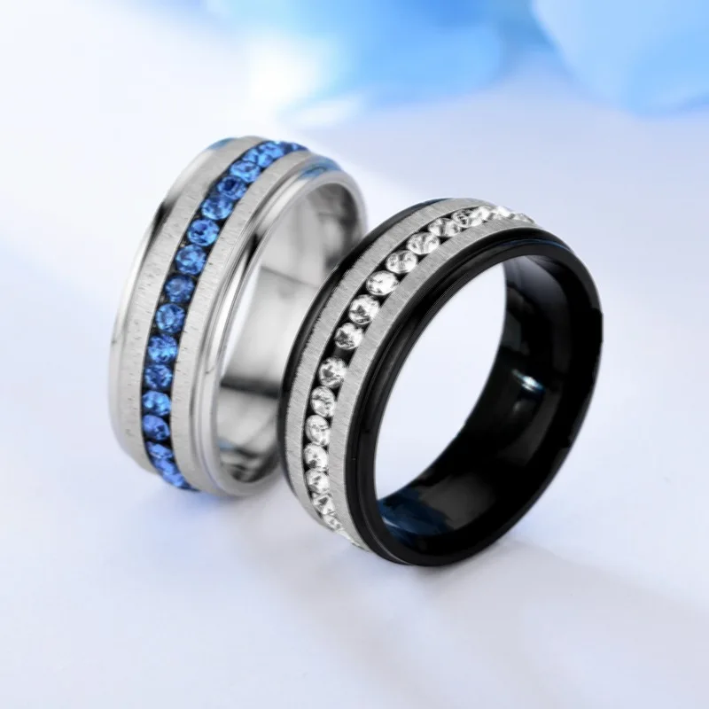 Fashion Single Row Diamond Titanium Steel Ring, Male Luxury, Small Number, High-quality Diamond Ring, Fashion Jewelry Wholesale
Fashion Single Row Diamond Titanium Steel Ring, Male Luxury, Small Number, High-quality Diamond Ring, Fashion Jewelry Wholesale