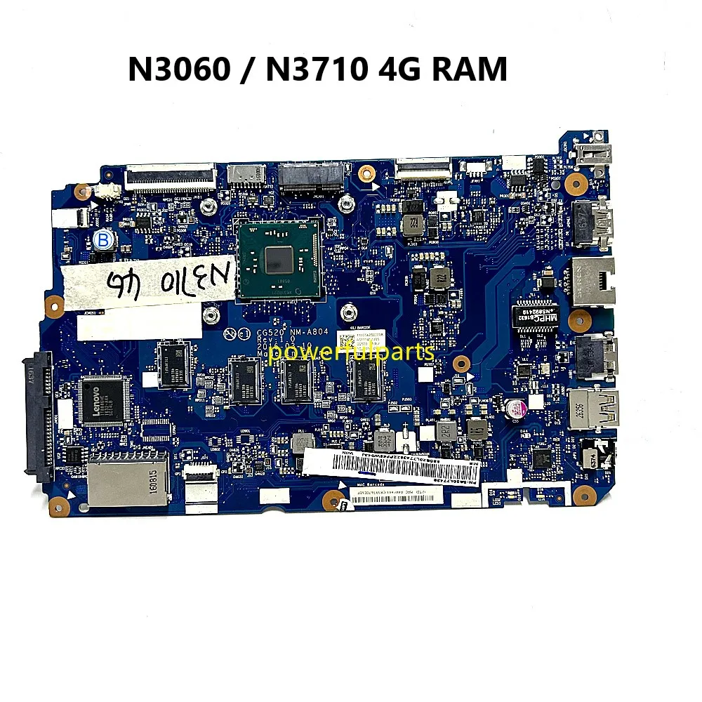 For Lenovo IdeaPad 110-15IBR Motherboard CG520 NM-A804 N3060 N3710 Cpu 4G Ram On-Board Working Good
For Lenovo IdeaPad 110-15IBR Motherboard CG520 NM-A804 N3060 N3710 Cpu 4G Ram On-Board Working Good