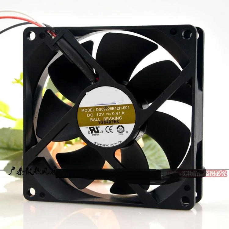 New original DS09225B12H-004 12V 0.41A 9225 3-wire PWM temperature control double ball fan
New original DS09225B12H-004 12V 0.41A 9225 3-wire PWM temperature control double ball fan