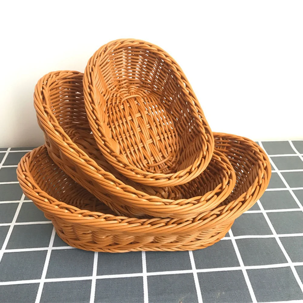 Oval Curved Rattan Wicker Woven Serving Baskets for Bread Fruit Vegetables Restaurant Serving Tabletop Display rattan basket
Oval Curved Rattan Wicker Woven Serving Baskets for Bread Fruit Vegetables Restaurant Serving Tabletop Display rattan basket