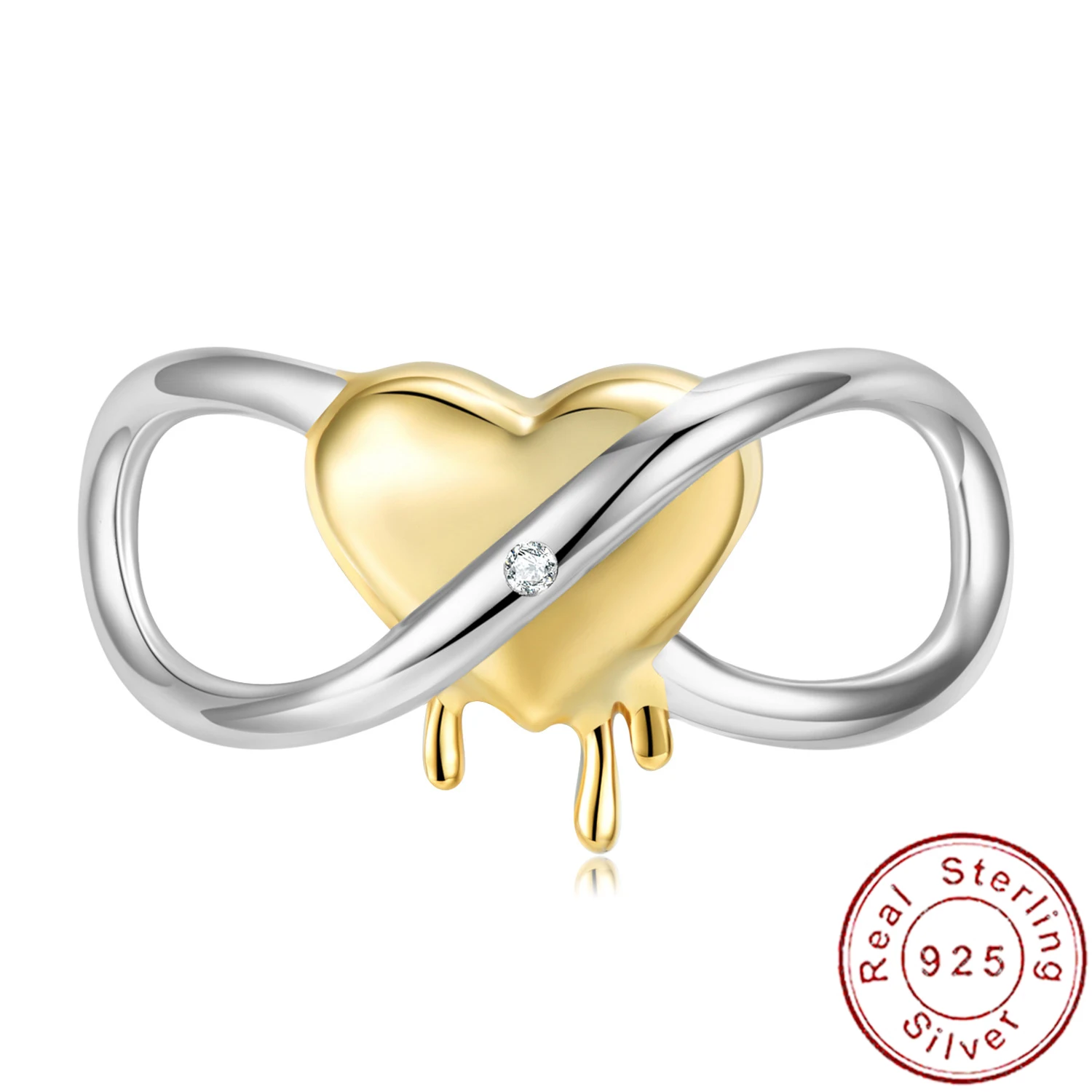 European S925 Sterling Silver AAA CZ Love Endless DIY Charm Fit Original Bracelet For Women Jewelry
European S925 Sterling Silver AAA CZ Love Endless DIY Charm Fit Original Bracelet For Women Jewelry