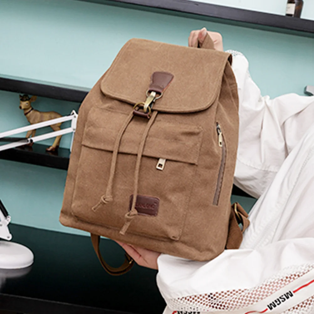 Travelling Backpack Small Canvas Decorative Shoulder Bag Vintage Men Camping Student
Travelling Backpack Small Canvas Decorative Shoulder Bag Vintage Men Camping Student