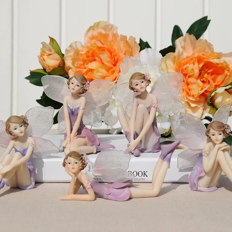 Beautiful girls creative resin angel ornaments home crafts flower fairy statue wedding decorations room decor
Beautiful girls creative resin angel ornaments home crafts flower fairy statue wedding decorations room decor