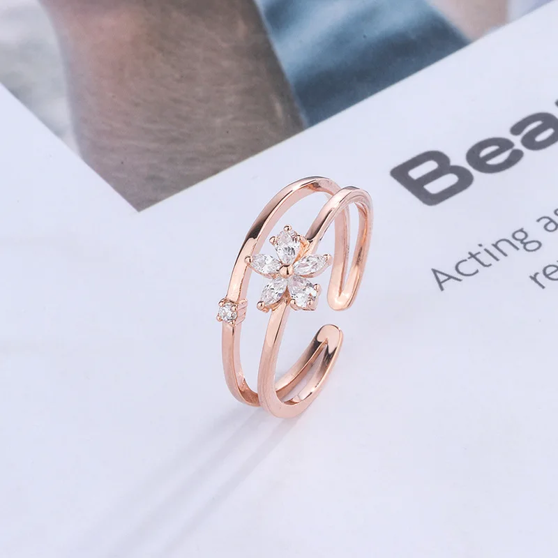 European and American fashion 999 sterling silver flower ring, minority design, INS fashion, simple personality, adjustable ring
European and American fashion 999 sterling silver flower ring, minority design, INS fashion, simple personality, adjustable ring