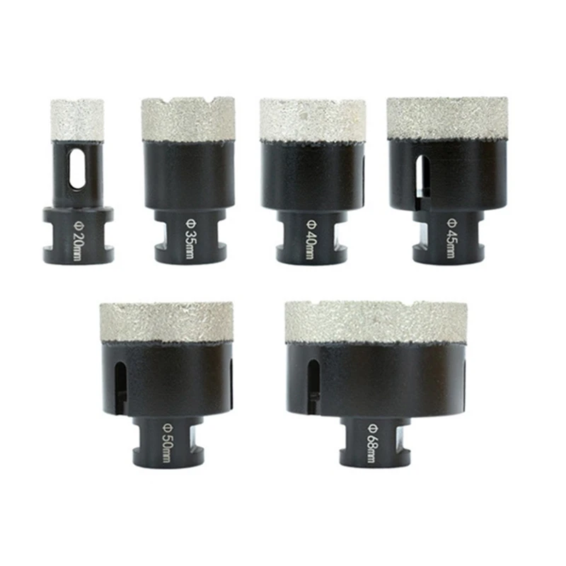 6Pcs M14 Thread Diamond Dry Vacuum Brazed Drilling Core Bits Set Granite Hole Saw Tool
6Pcs M14 Thread Diamond Dry Vacuum Brazed Drilling Core Bits Set Granite Hole Saw Tool