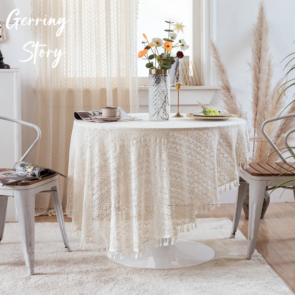 Gerring Lace Tablecloth Ins Rectangular White Pastoral Table Cloth Round Wedding Tablecloth Home Decoration Table Covered Covers
Gerring Lace Tablecloth Ins Rectangular White Pastoral Table Cloth Round Wedding Tablecloth Home Decoration Table Covered Covers