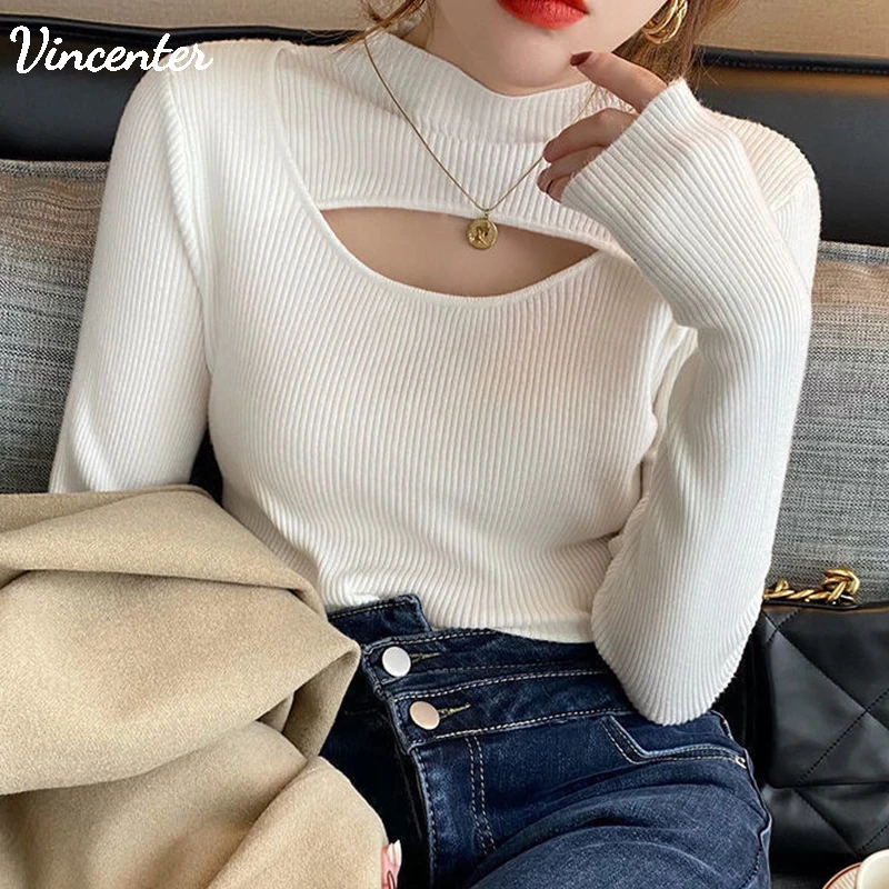 Autumn 2022 Women Top Sweater Free Shipping Women Pullover Long Sleeve Slim Elastic Hollow Out Solid Color Turtleneck
Autumn 2022 Women Top Sweater Free Shipping Women Pullover Long Sleeve Slim Elastic Hollow Out Solid Color Turtleneck