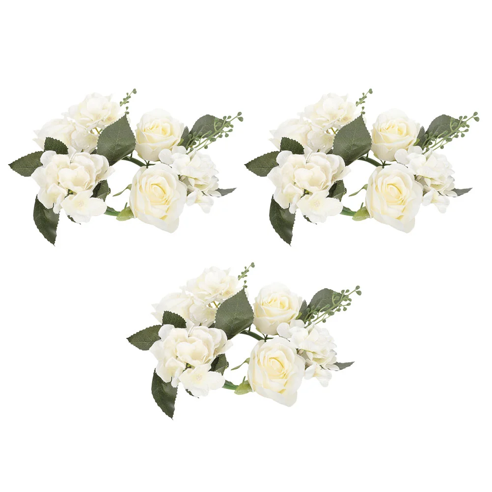 3Pcs Rings Wreaths Artificial Rose Flower Ring for Wedding Table Party Home Decor
3Pcs Rings Wreaths Artificial Rose Flower Ring for Wedding Table Party Home Decor