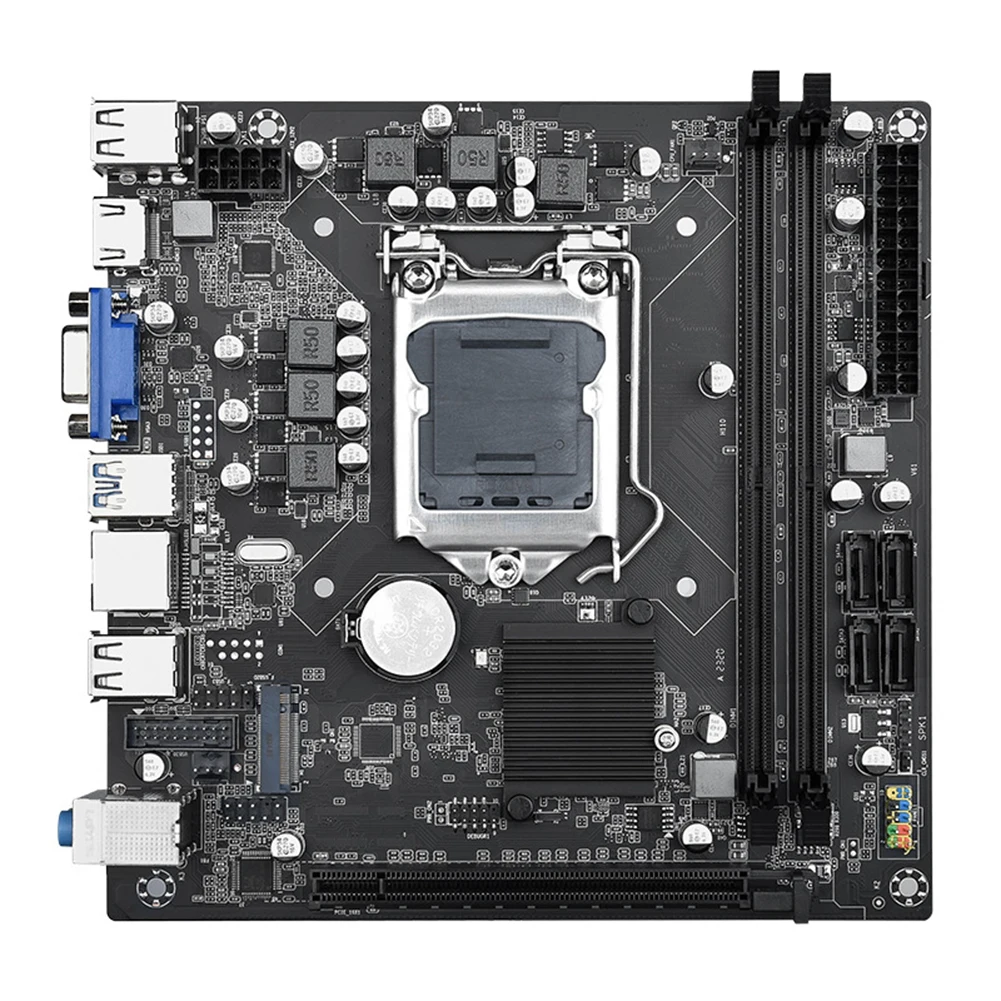 H110 PC Motherboard M.2 NVME Slot Desktop Motherboard HDMI-Compatible VGA LGA1151 Mainboard Kit Mini-ITX Support 6/7/8/9th CPU
H110 PC Motherboard M.2 NVME Slot Desktop Motherboard HDMI-Compatible VGA LGA1151 Mainboard Kit Mini-ITX Support 6/7/8/9th CPU