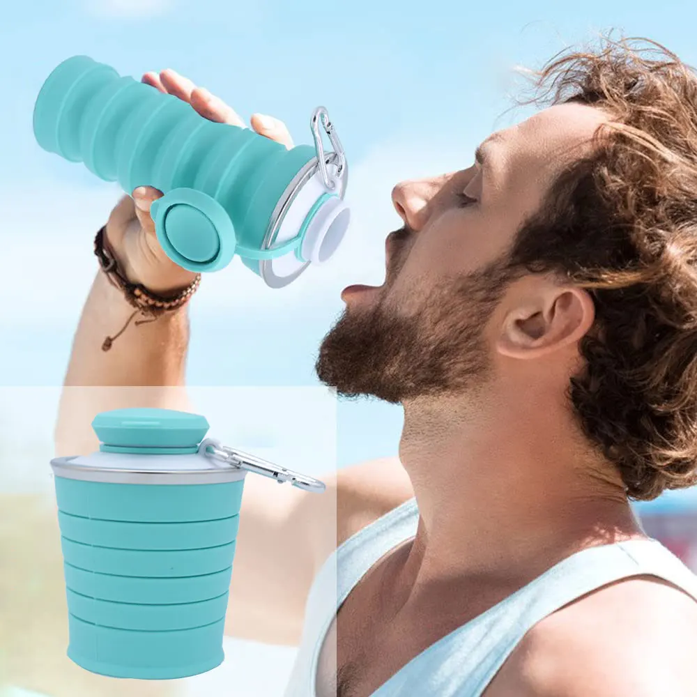 OEM Customized Collapsible Silicone Cup Fancy Spill Proof Folding Coffee Cup Silicone Travel Camping Folding Cup with Carabiner
OEM Customized Collapsible Silicone Cup Fancy Spill Proof Folding Coffee Cup Silicone Travel Camping Folding Cup with Carabiner