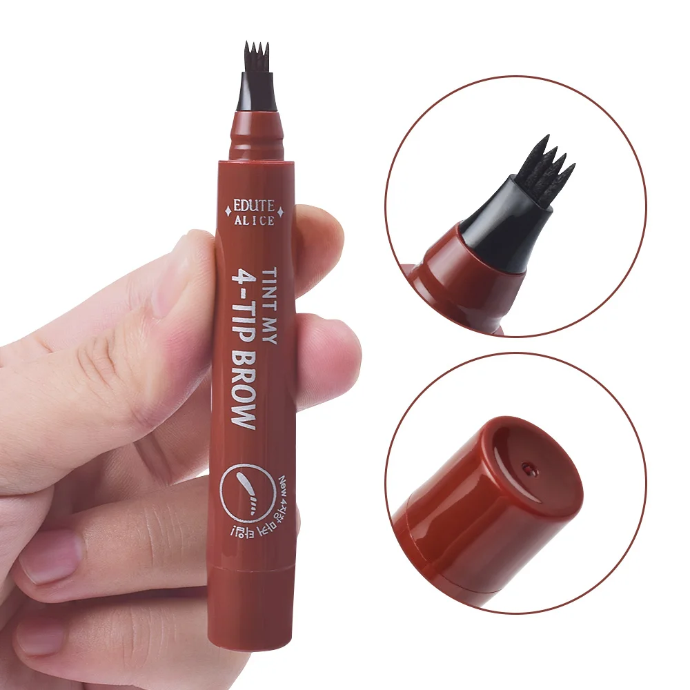 New Four-headed Bifurcated Eyebrow Pencil Waterproof Long-Lasting Natural Non-marking Liquid Water Eyebrow Pen For Fine/Fog Brow
New Four-headed Bifurcated Eyebrow Pencil Waterproof Long-Lasting Natural Non-marking Liquid Water Eyebrow Pen For Fine/Fog Brow