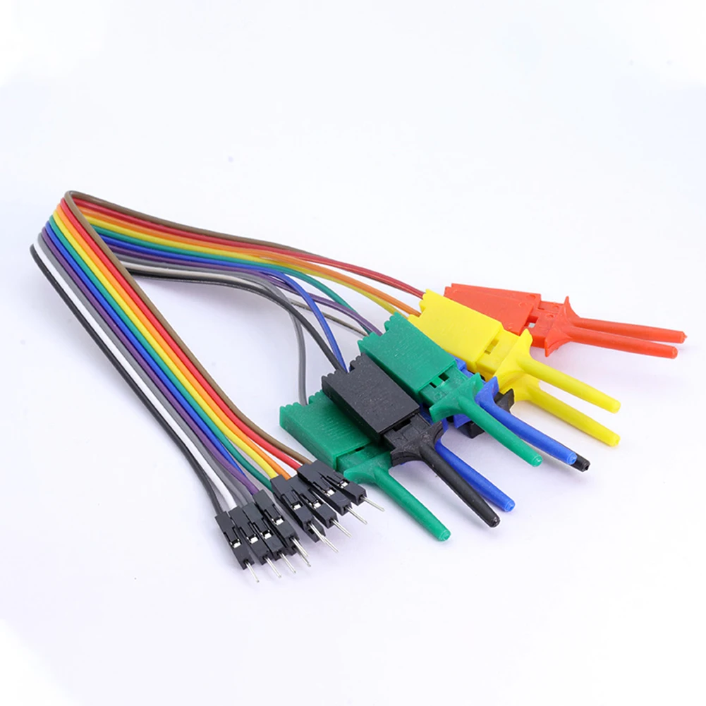 Cable Test Lead Logic Analyzer 10 Needle Hook Clip Line 1Set 20cm Plastic Metal Logic Analyzer Equipment 5 Colors
Cable Test Lead Logic Analyzer 10 Needle Hook Clip Line 1Set 20cm Plastic Metal Logic Analyzer Equipment 5 Colors