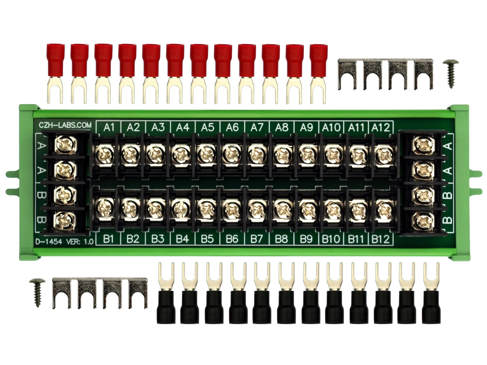 20Amp 2x12 Position Barrier Terminal Block Power Distribution Module
20Amp 2x12 Position Barrier Terminal Block Power Distribution Module