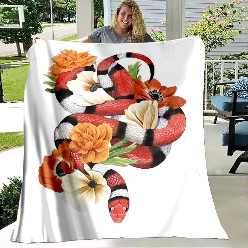 Blanket Lightweight Cozy Soft Super Warm Mysterious Snake Flowers Flannel Throw Blanket for Bed Sofa Couch Home Gifts Animal
Blanket Lightweight Cozy Soft Super Warm Mysterious Snake Flowers Flannel Throw Blanket for Bed Sofa Couch Home Gifts Animal