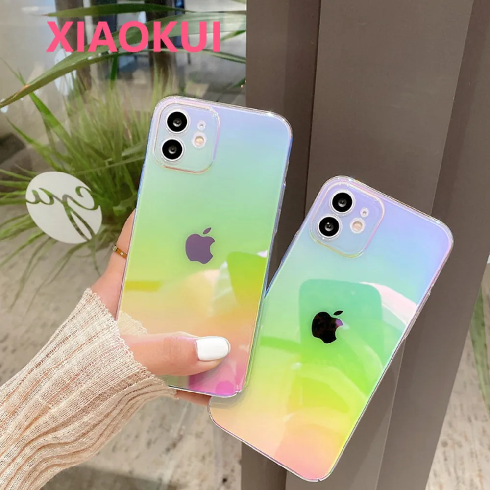 10Pcs Rainbow Gradient Laser Case For iPhone 12 11 ProMax X XR Clear Hard PC Cover for iphone XS Max 7 8 Plus 12 Mini 11 
10Pcs Rainbow Gradient Laser Case For iPhone 12 11 ProMax X XR Clear Hard PC Cover for iphone XS Max 7 8 Plus 12 Mini 11