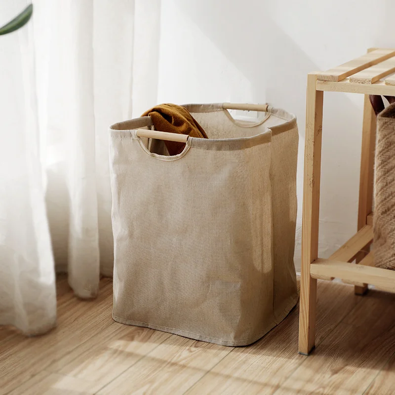 Japanese-style Laundry Basket Simple Foldable Wooden Handle Storage Basket Large-capacity Foldable Basket Children's Toys
Japanese-style Laundry Basket Simple Foldable Wooden Handle Storage Basket Large-capacity Foldable Basket Children's Toys
