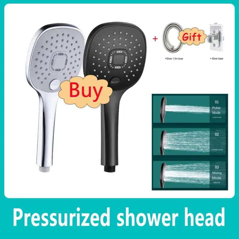 Pressurized Shower Head Large Panel Shower Head Bathroom Shower Handheld Suit Bath Pressure Spray Nozzle Bathroom Accessories
Pressurized Shower Head Large Panel Shower Head Bathroom Shower Handheld Suit Bath Pressure Spray Nozzle Bathroom Accessories