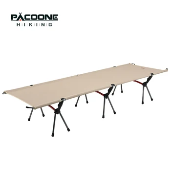 PACOONE Camping Cot Folding Camping Bed Portable Outdoor Bed Comfortable Sleeping Cots for Adults & Kids Camping, Travel, RV