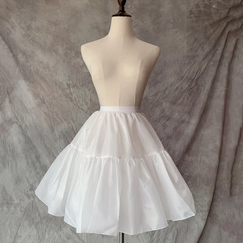 

Lolita skirt support daily boneless soft yarn support lolita soft girl lining cosplay violence petticoat poncho skirt