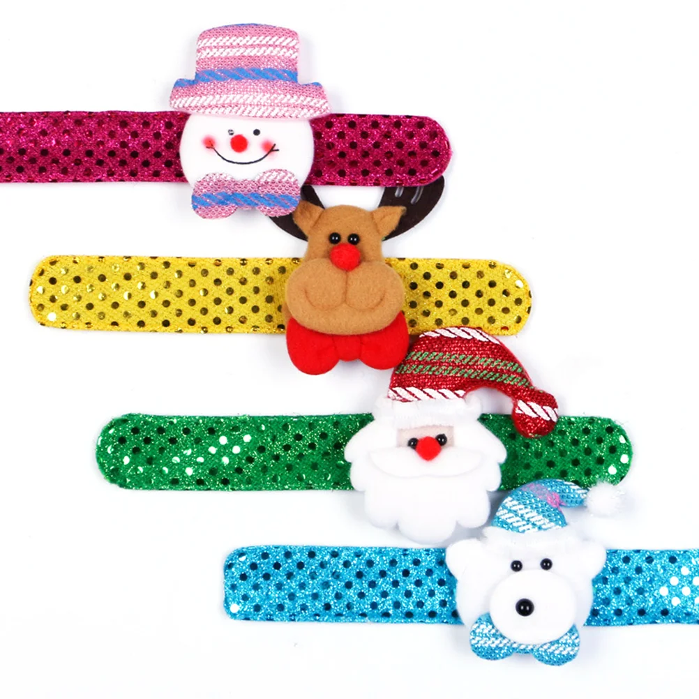 Christmas Slap Wristbandband Bracelets Kids Claus Wristbands Snata Reindeer Snowman Cartoon Bands Santa Circle
Christmas Slap Wristbandband Bracelets Kids Claus Wristbands Snata Reindeer Snowman Cartoon Bands Santa Circle