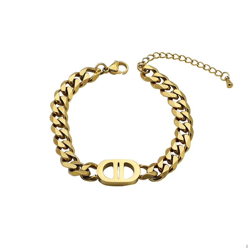 Titanium Stainless Steel Bracelets For Women Fashion Cuba Chains Jewelry Y2K Gold Color Accessories Freeshipping
Titanium Stainless Steel Bracelets For Women Fashion Cuba Chains Jewelry Y2K Gold Color Accessories Freeshipping