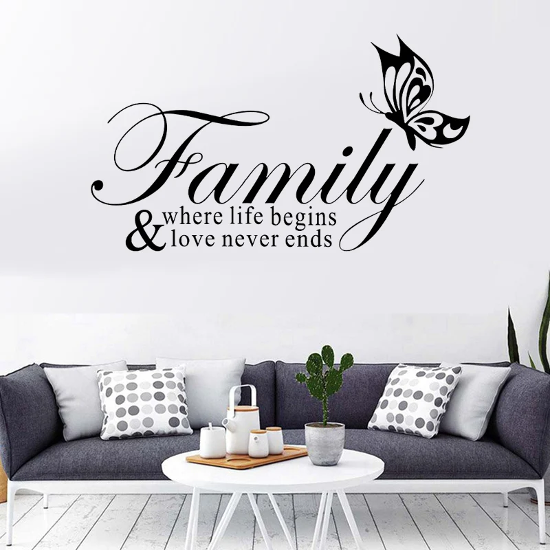 Beaitful Butterfly ‘Family’Wall stickers Nordic style Home Decoration Decals Living Room Bedroom DIY Art Letters Sticker Murals
Beaitful Butterfly ‘Family’Wall stickers Nordic style Home Decoration Decals Living Room Bedroom DIY Art Letters Sticker Murals